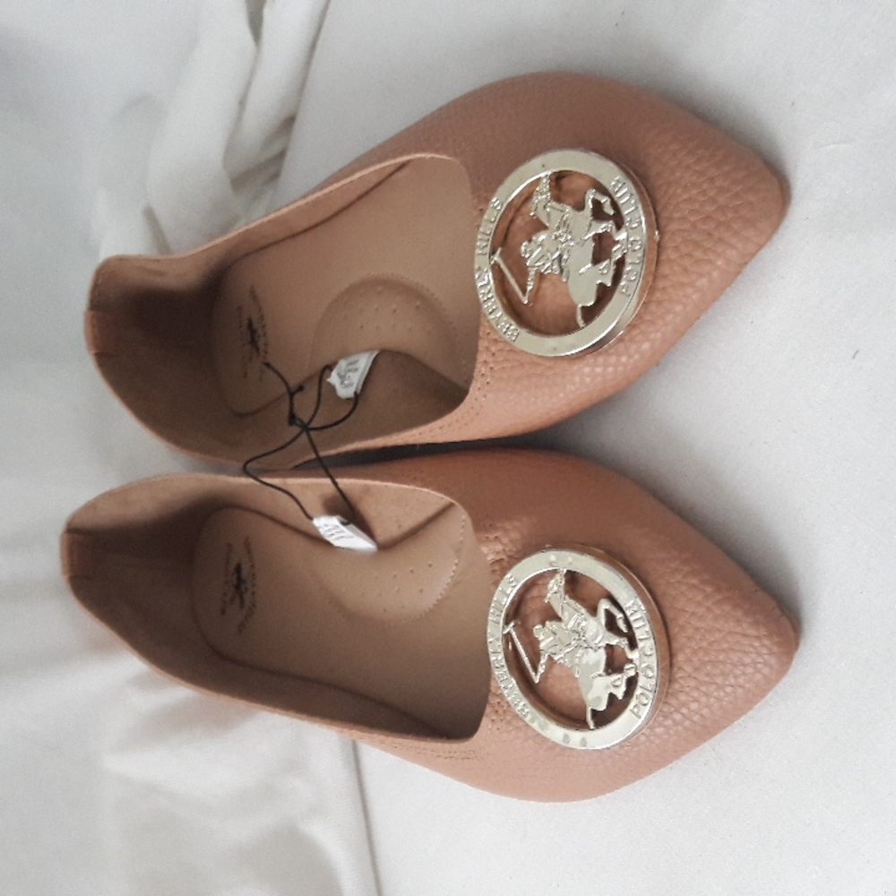 Beverly Hill Polo Club Flat Shoes Light Brown Tan Size 11 New
